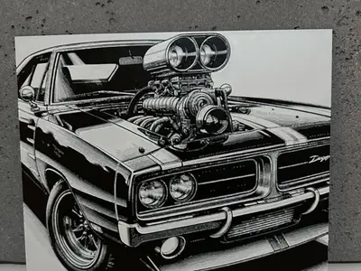 Muscle car - Hueforge