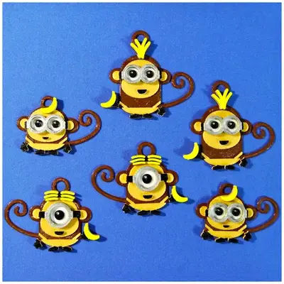 Monkey Minions Keychain