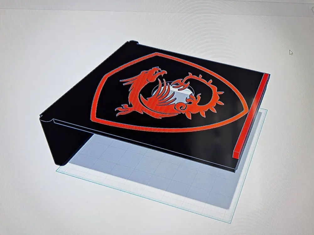 supporto notebook con logo msi