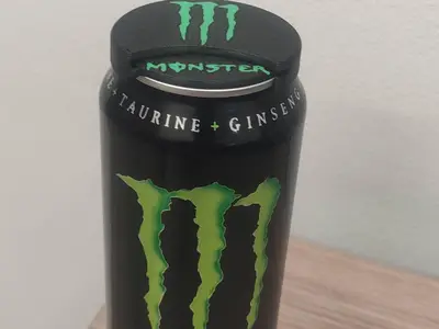 Lid cover for 0.5l plastic bottle - Monster