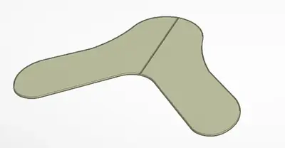Boomerang para el último trozo de filamento