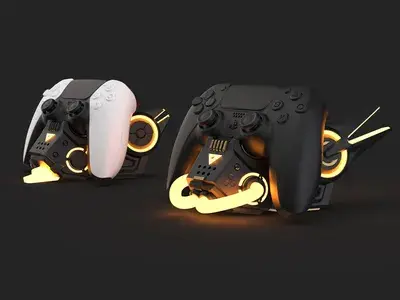 Science Fiction Mecha PS5 Controller Base