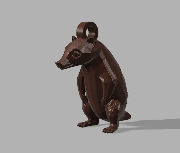 Badger keychain
