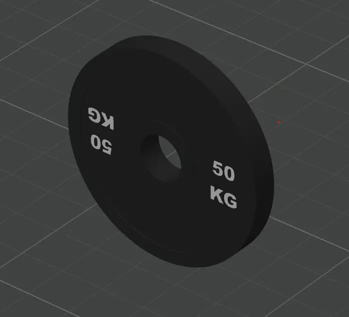barbell weight plate keyring