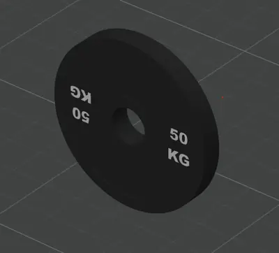 barbell weight plate keyring