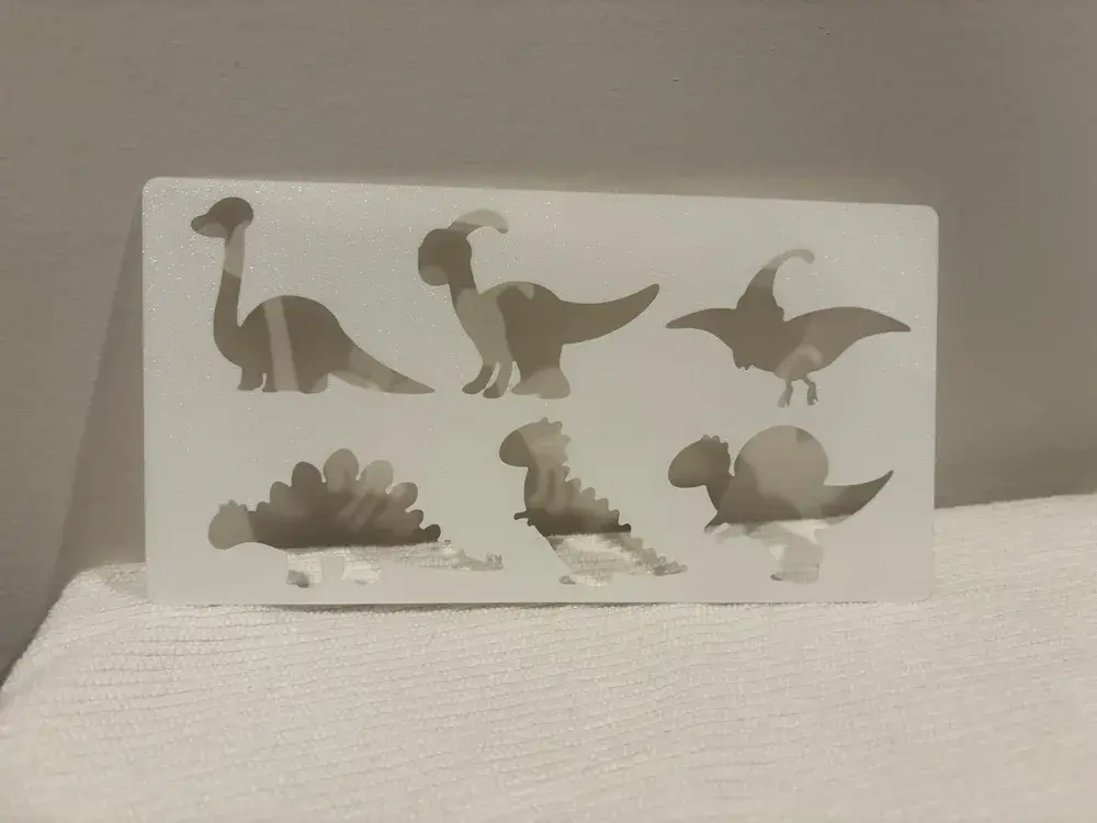 Dinosaur montessori stencil
