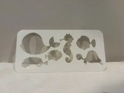 Sea animals Stencil