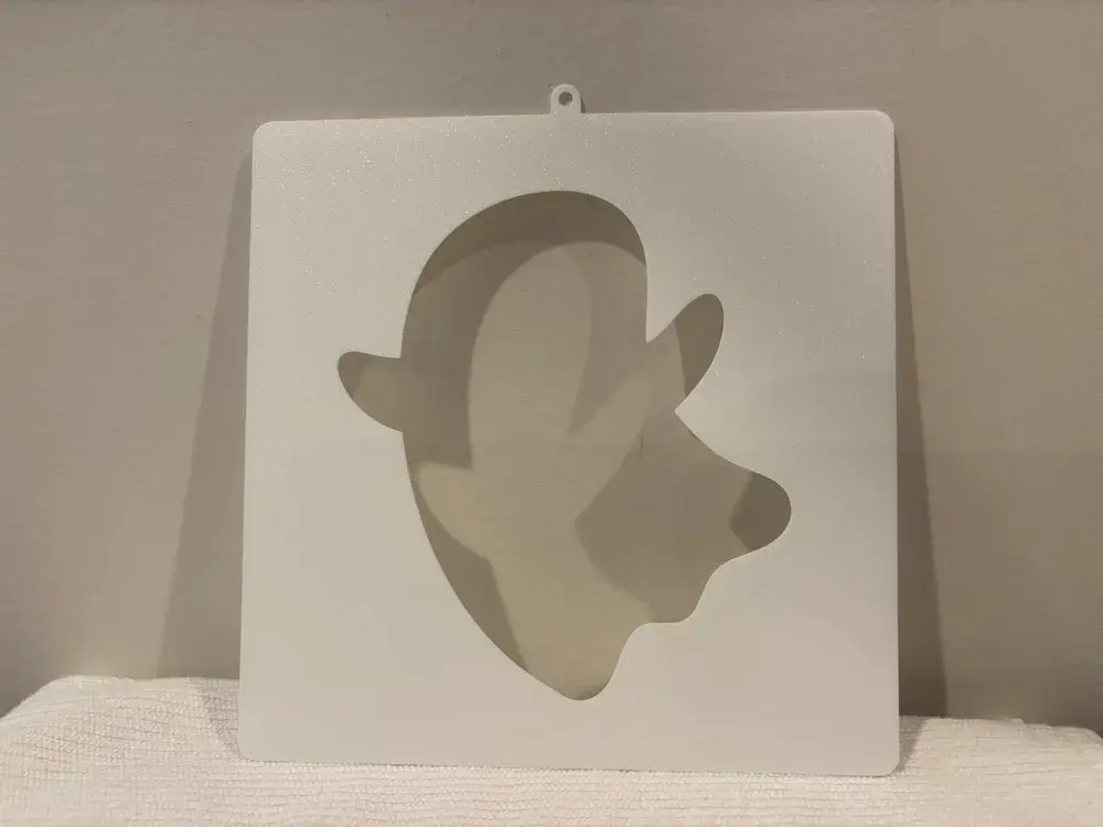 Halloween One Ghost Stencil