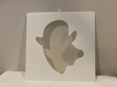 Halloween One Ghost Stencil