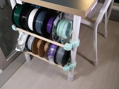 Filament Spool Holder for IKEA Table