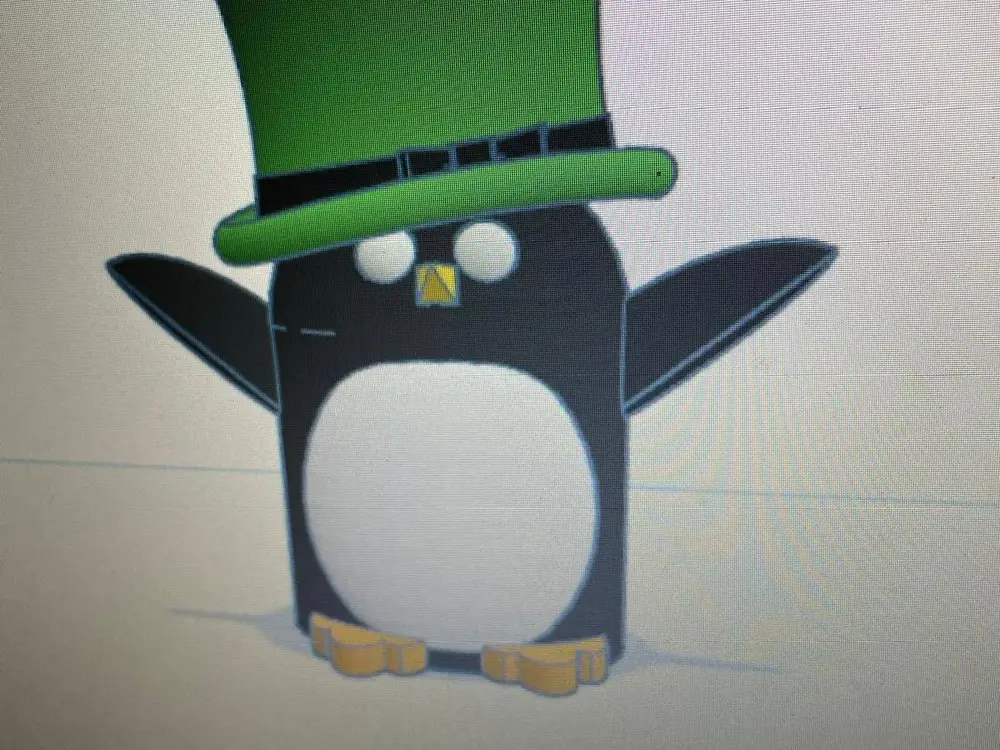 pinguino con cappello
