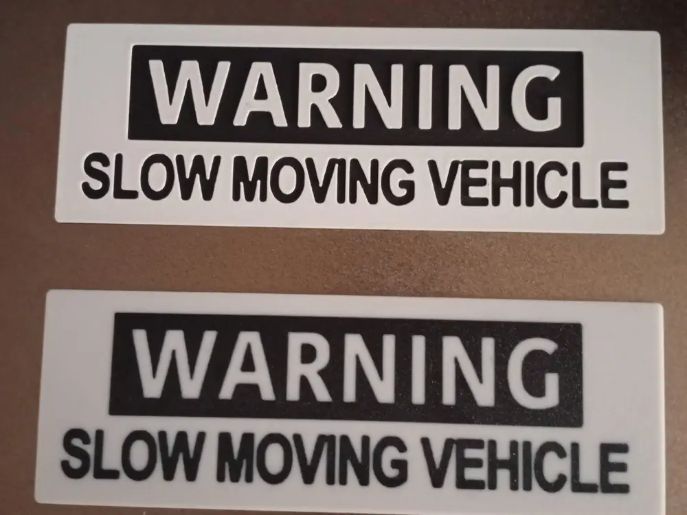 Warning Sign - Slow Moving Vehicles