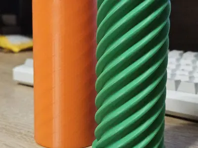 Spiral screw box - container for money, pens etc.