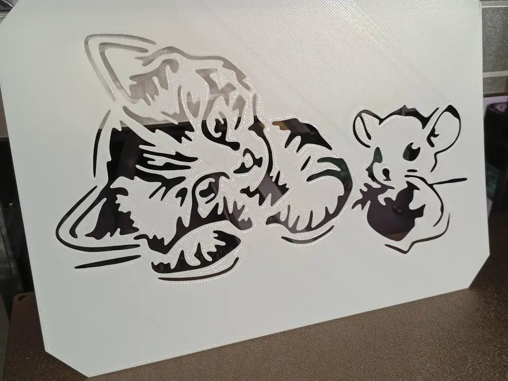 Cat and Mouse - Stencil template