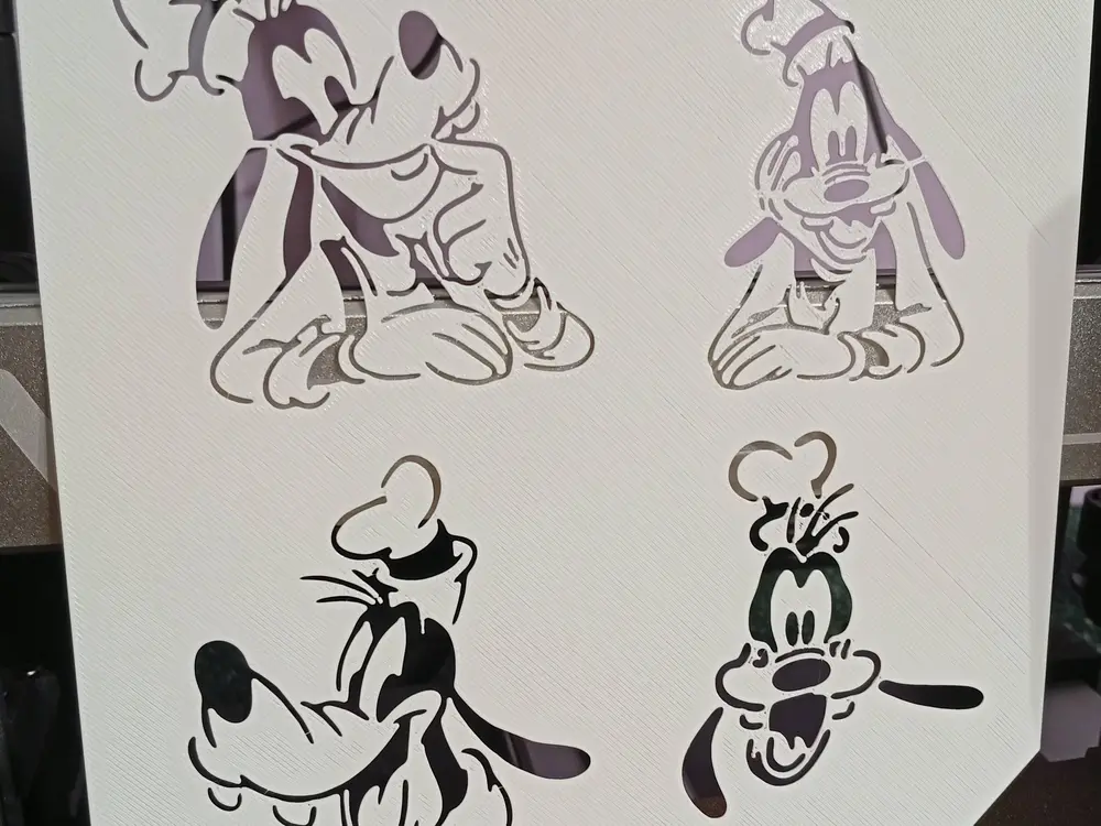 4x Goofy - Stencil template