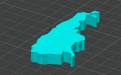 Simple Argentina Map (with a tiny hole on it)