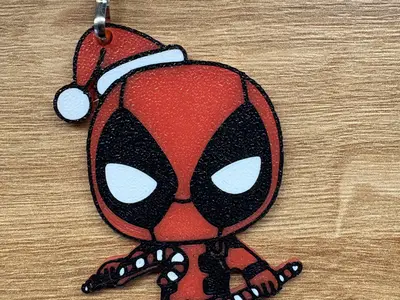Deadpool Christmas - Keychain