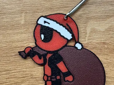 Deadpool Christmas - Keychain
