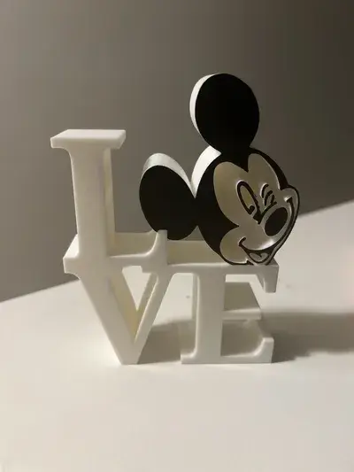 Mickey Mouse Love Ornament