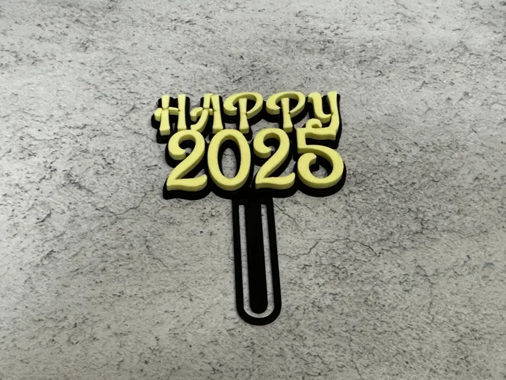 Happy 2025 Cake Topper