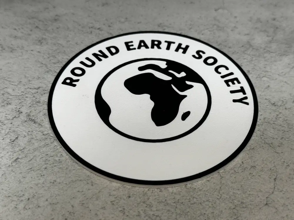 Round Earth Society Drinks Coaster