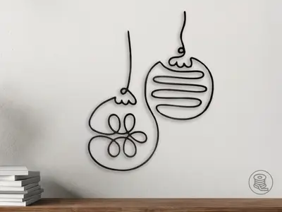 Christmas Ornaments Wall Art