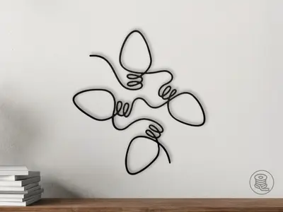 Christmas Lights Wall Art