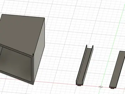 sliding pencil holder for desk/shelf