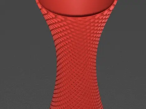 Finger Trap Designed Vase