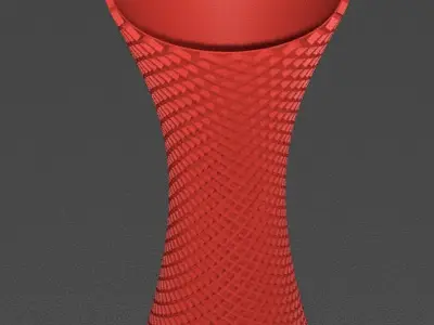 Finger Trap Designed Vase