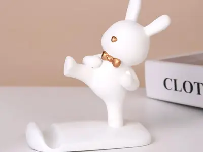 bunny rabbit phone pad support