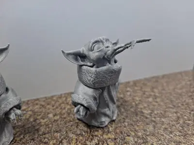 Baby Yoda Eating Frog
