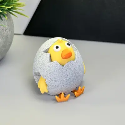 Chick looking out of the egg