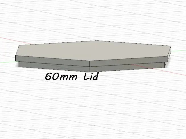 60MM Lid for Hex Containers