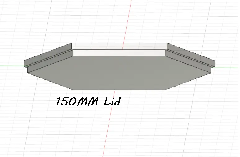 150mm lid for hexagon container