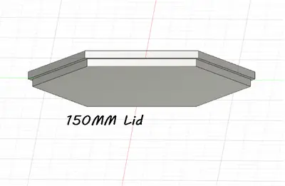 150mm lid for hexagon container