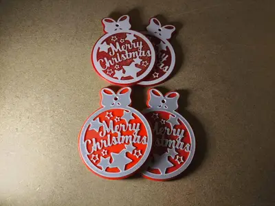 Merry Christmas Ornament #2 – Two Versions for Any Setup