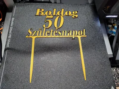 Happy Birthday cake Topper/Boldog Szülinapot tortabeszúró