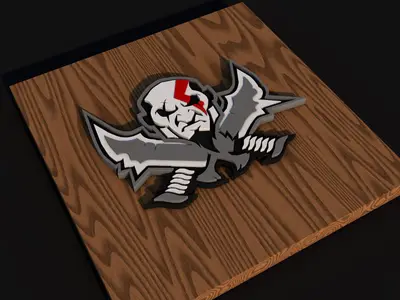 GOD OF WAR KRATOS WALL