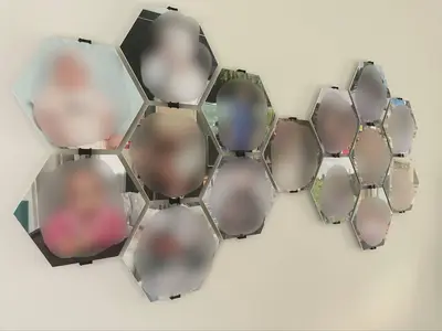 hexagon picture holder 22*19cm