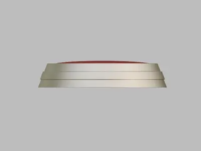 Round base with edging for figure - base redonda con ribete para figura