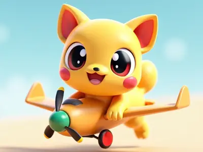Cat Plane Miniature