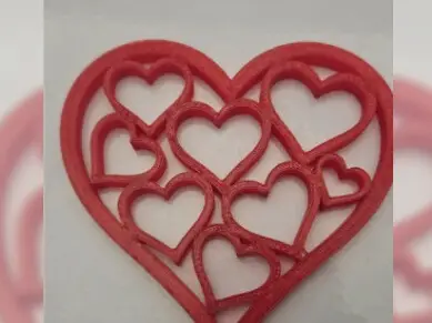 Posavasos sencillo con forma de corazón Impresión rápida