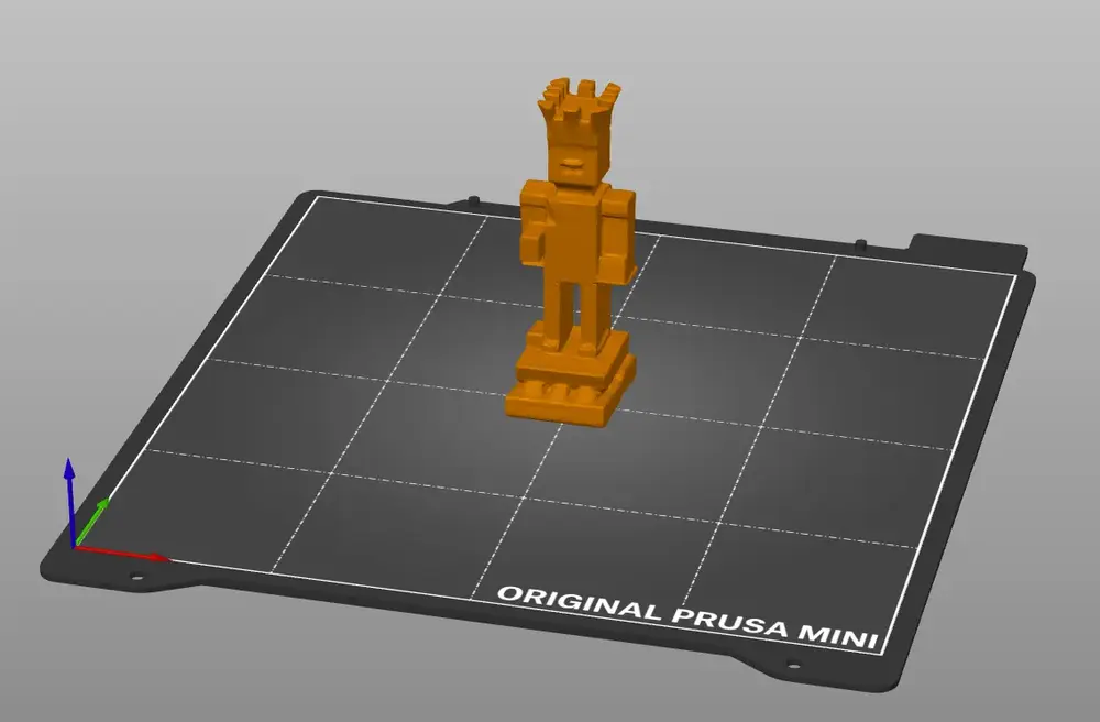 8-Bit King Chess Piece