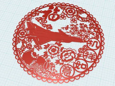 歼20窗花