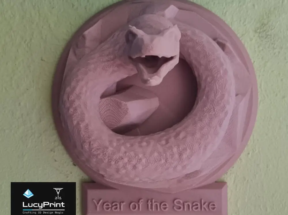 Year of the Snake hanging sign
