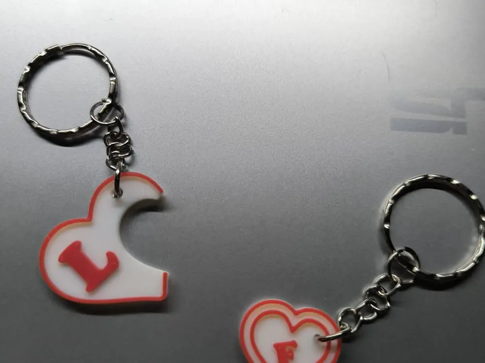 Portachiavi di San Valentino 2 pezzi personalizzabili