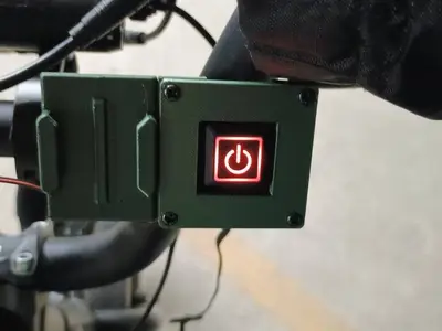 USB Heated Mitts - Gopro & Button holder