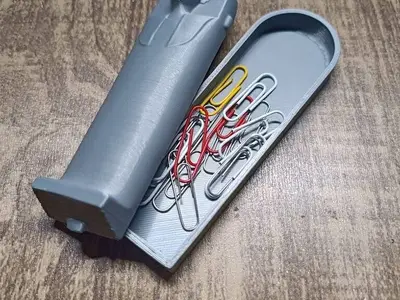 Phoenician Coffin for desktop (paperclip holder)