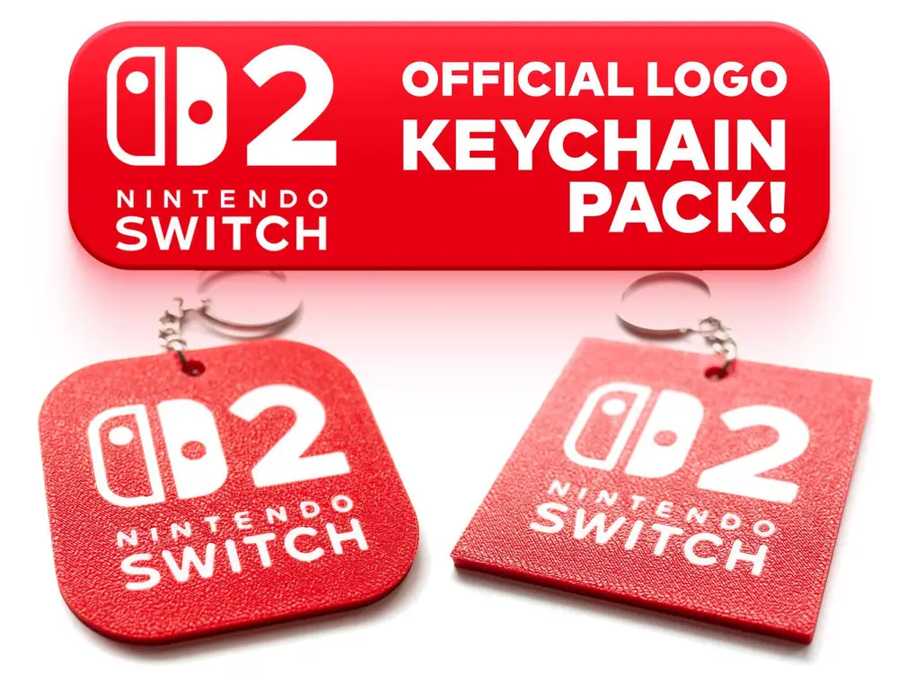 Nintendo Switch 2 - Official Logo Keychain Pack!